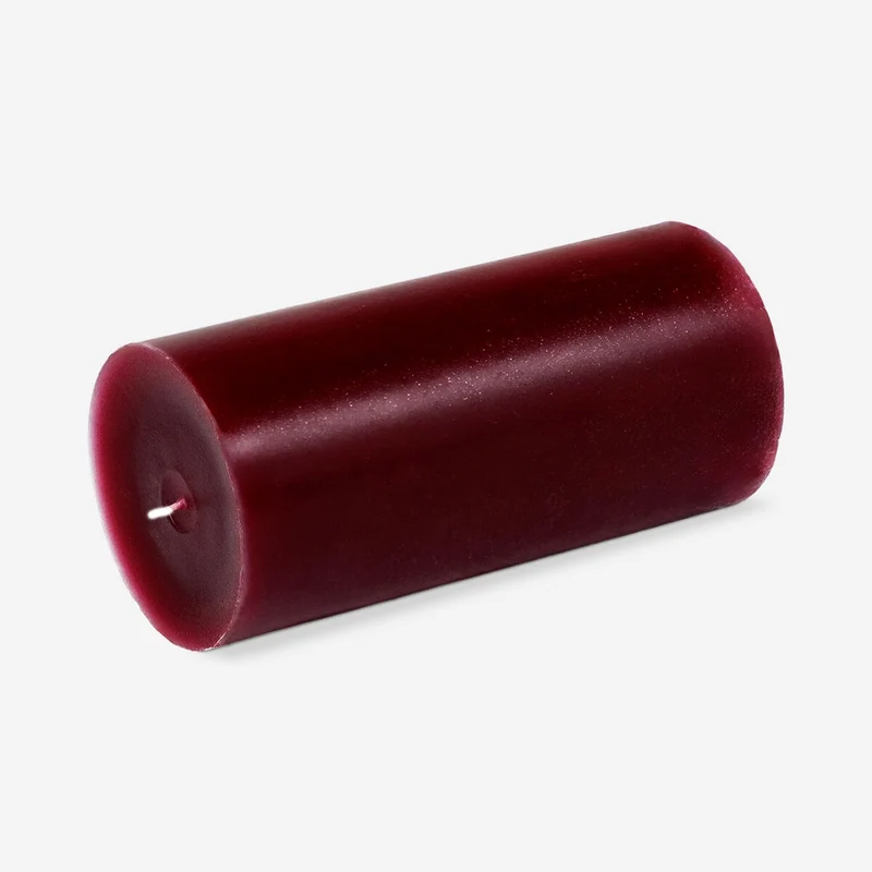 Burgundy dinner candle - 12 cm