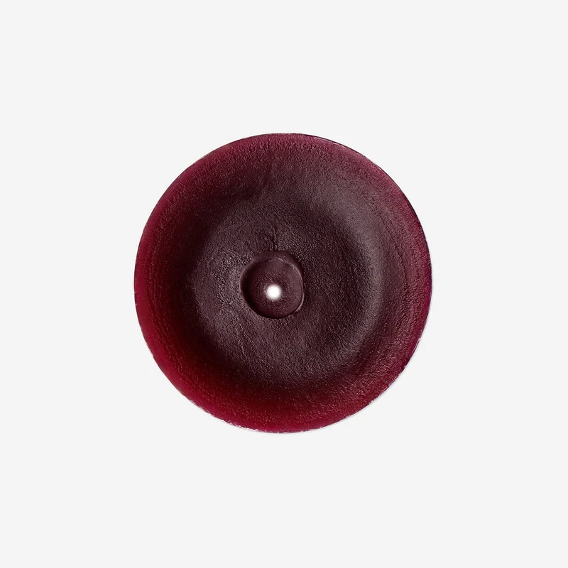 Burgundy dinner candle - 12 cm