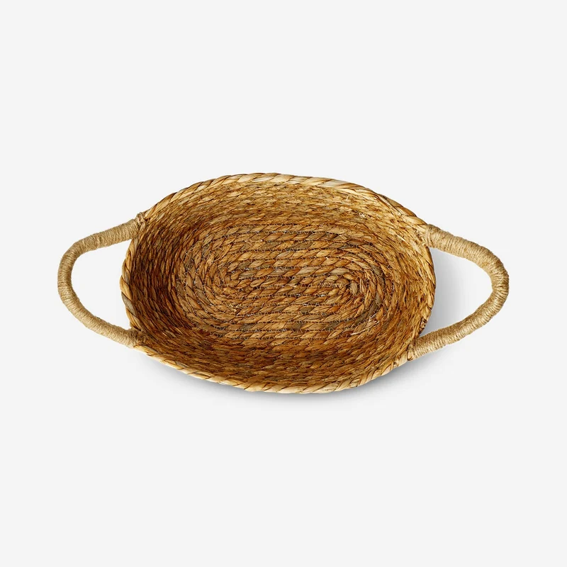 Basket with embroidered mushroom