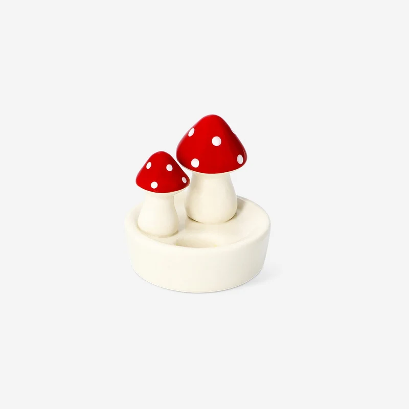 Mushroom candle holder