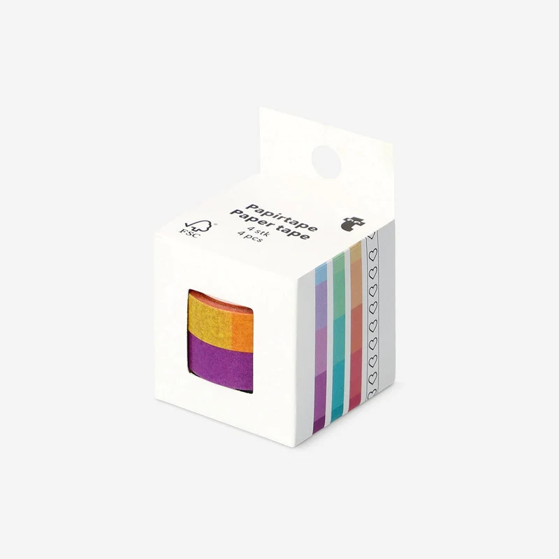 Colourful paper tape - 4 pcs