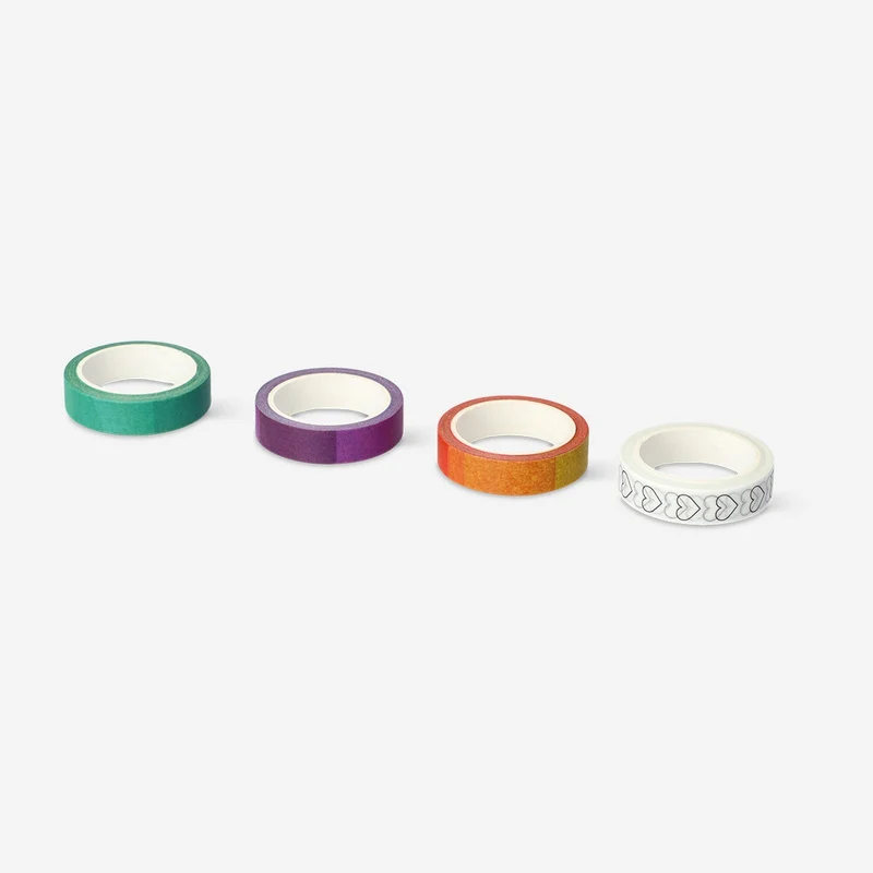 Colourful paper tape - 4 pcs