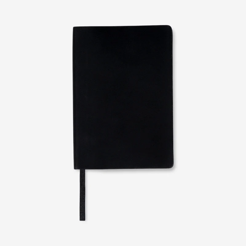 A6 lined notebook with rainbow edge
