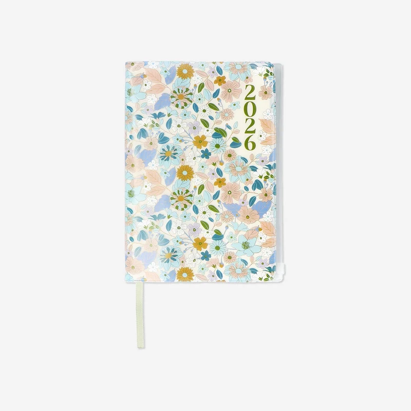 A5 Floral daily diary 2026 - English