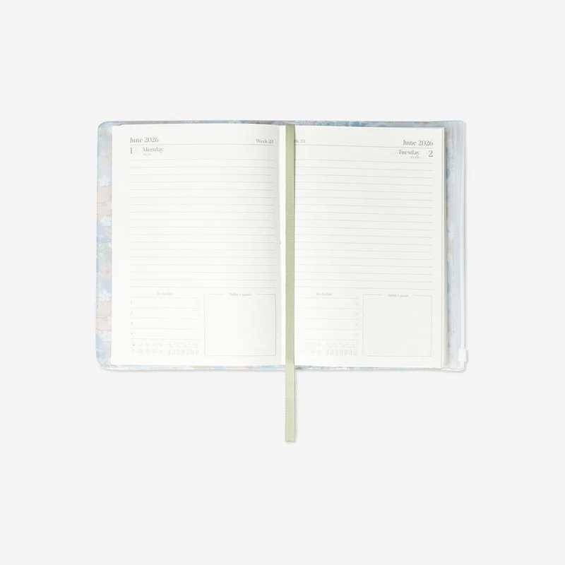 A5 Floral daily diary 2026 - English