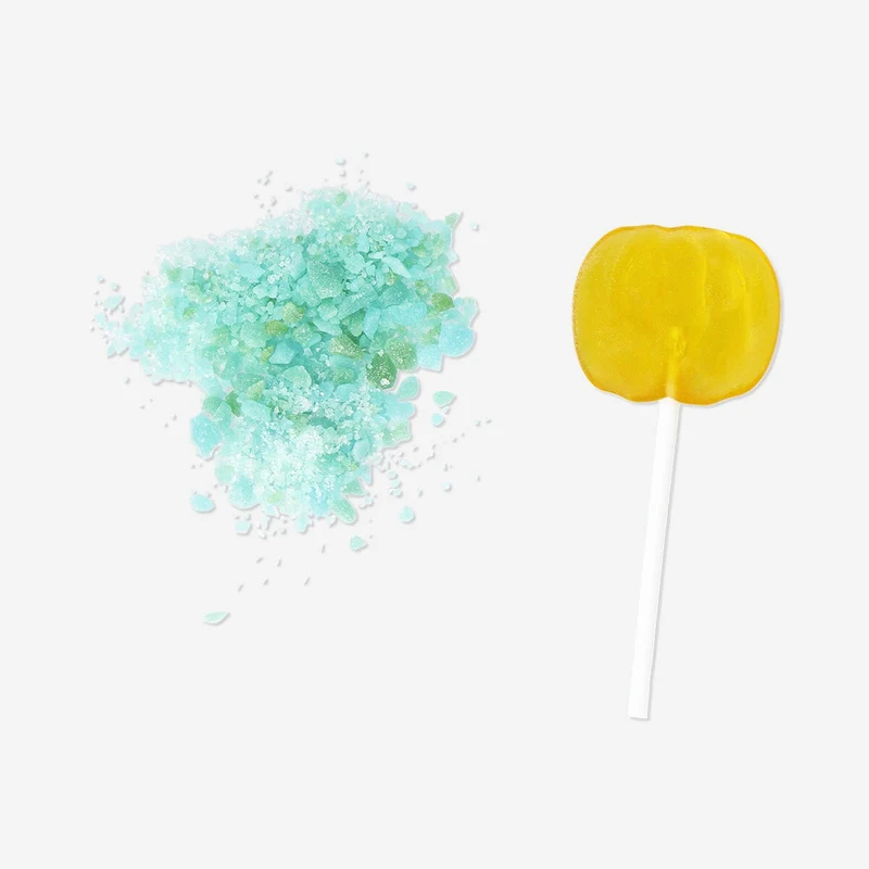 Popping pumpkin lollipop - Sour raspberry flavour