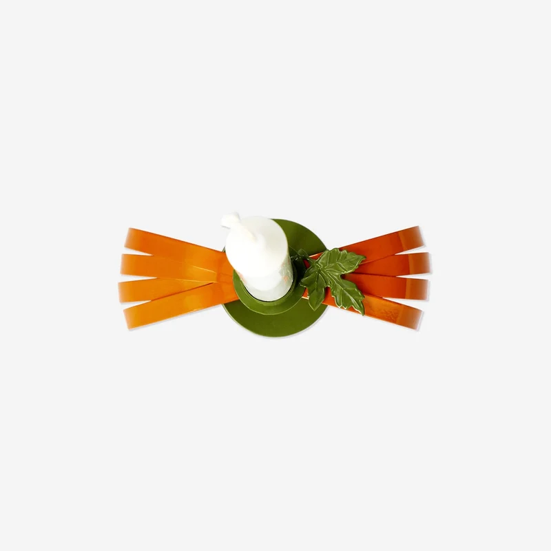 Metal pumpkin candle holder - 15 cm