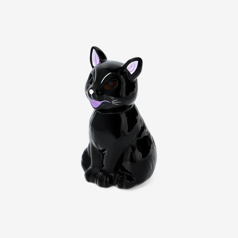Glowing ceramic cat