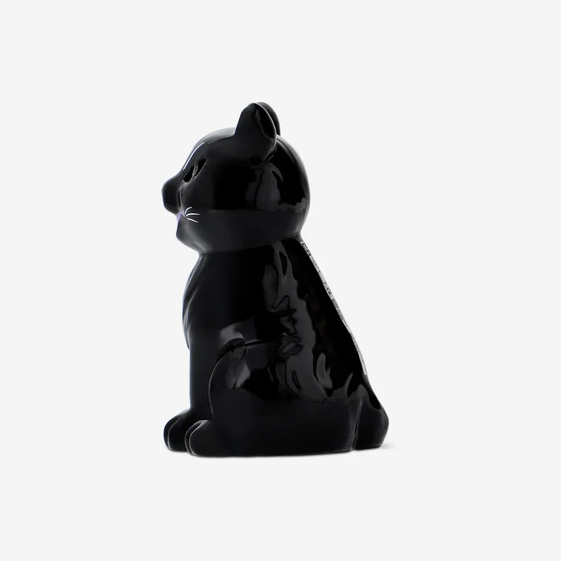 Glowing ceramic cat