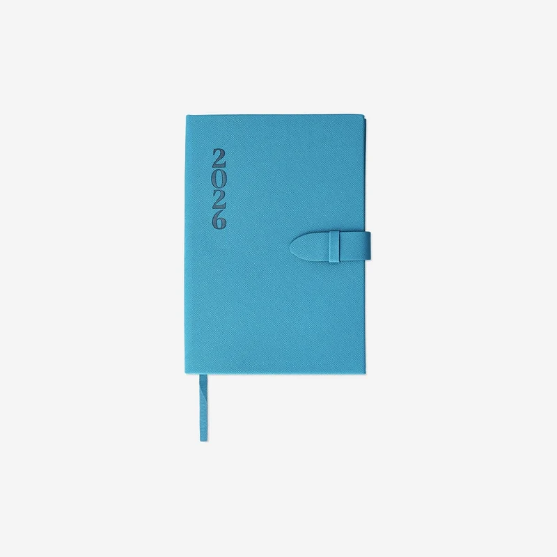 A5 Teal daily diary 2026 - English