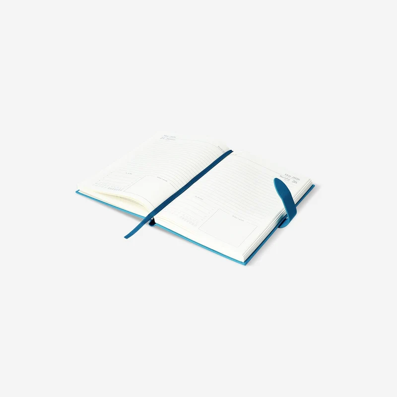 A5 Teal daily diary 2026 - English