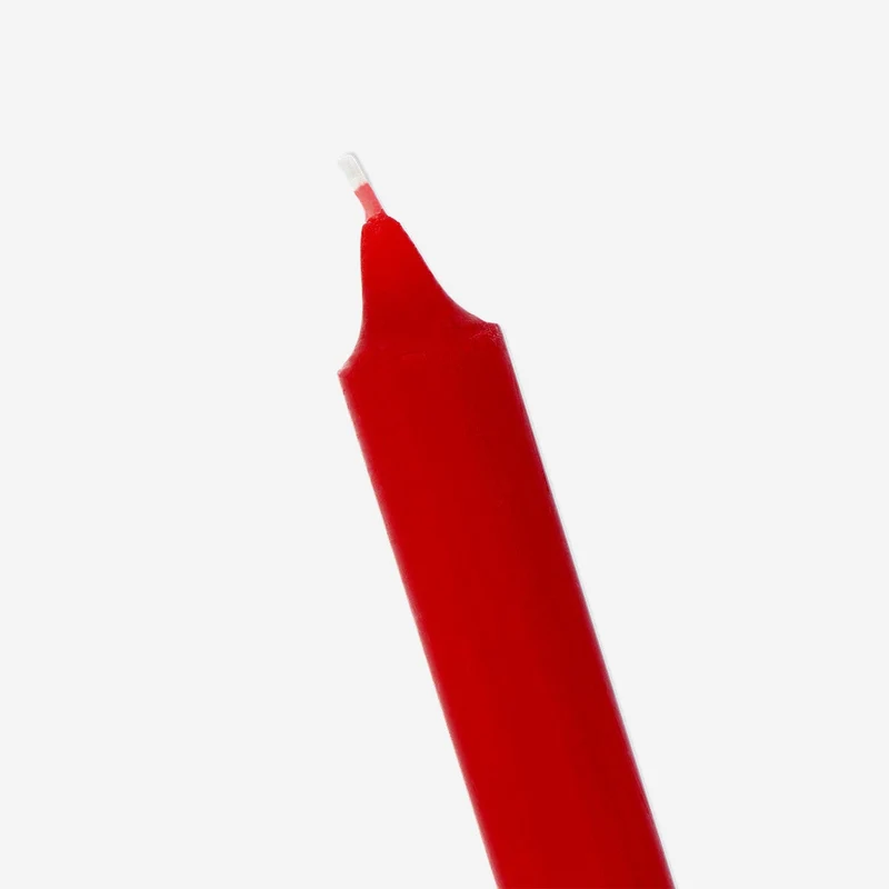 Dark red dinner candle