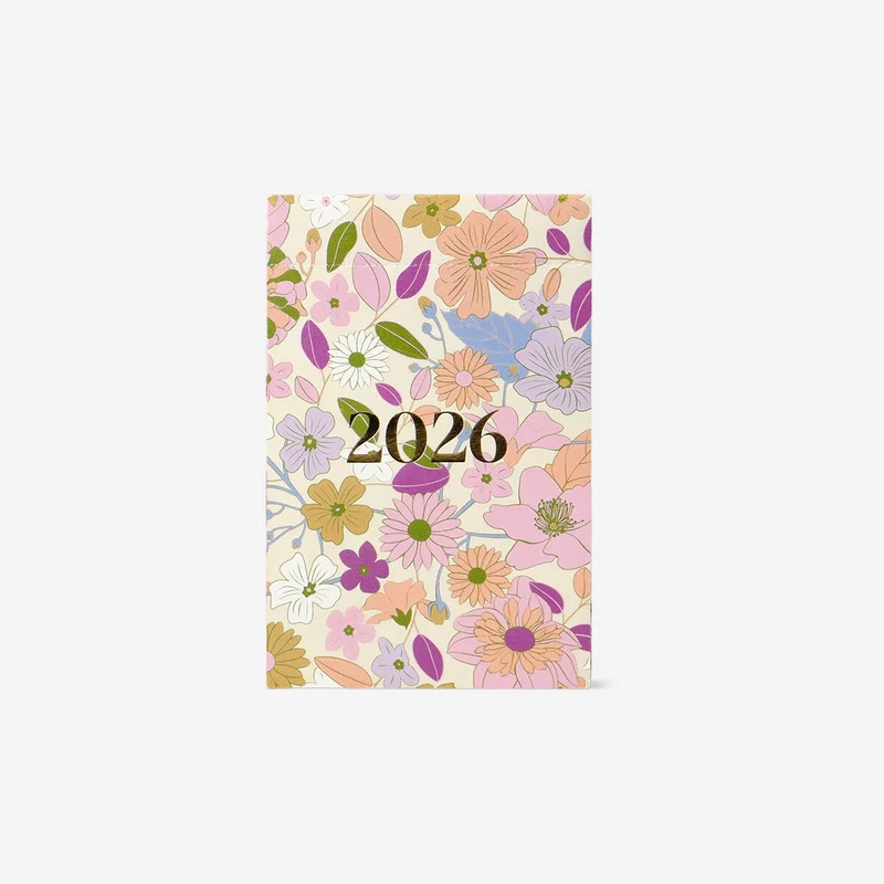 Floral desk calendar 365 days 2026