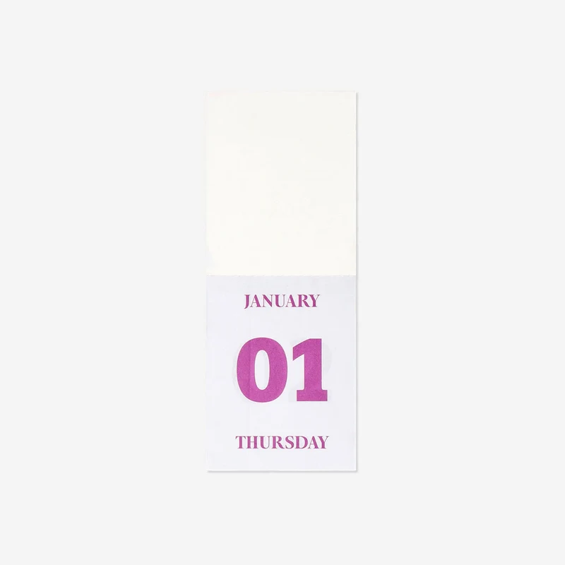 Floral desk calendar 365 days 2026