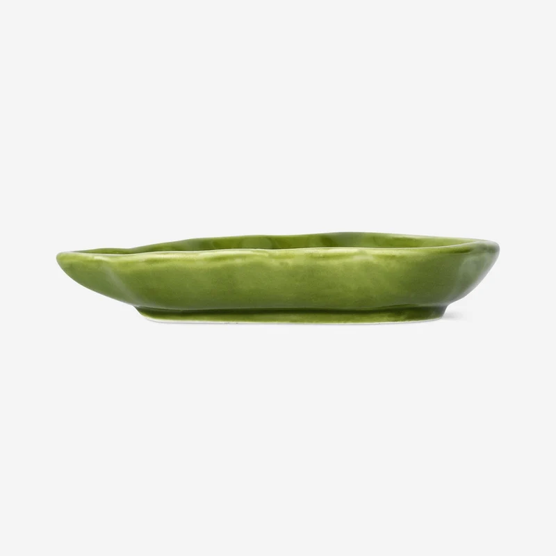 Green leaf trinket tray - 13 cm