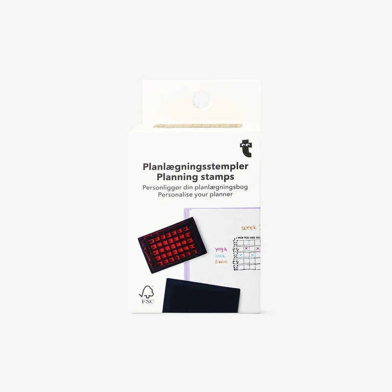 Weekly panda planning stamps