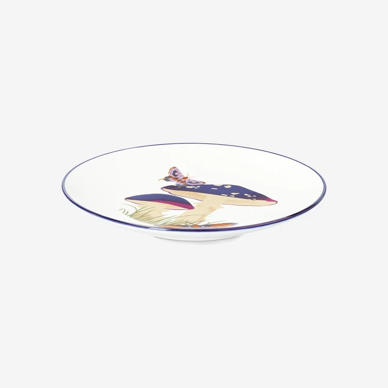 Ceramic mushroom plate - 20 cm