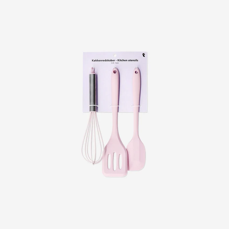 Pink kitchen utensils - 3 pcs