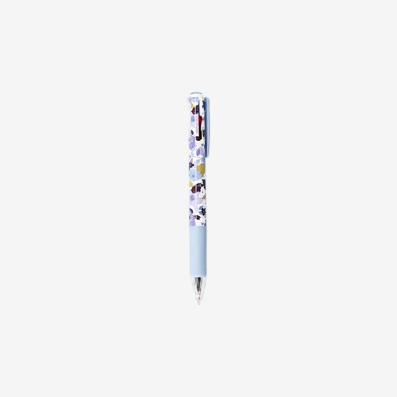 Floral ballpoint pen - 3 colours of ink