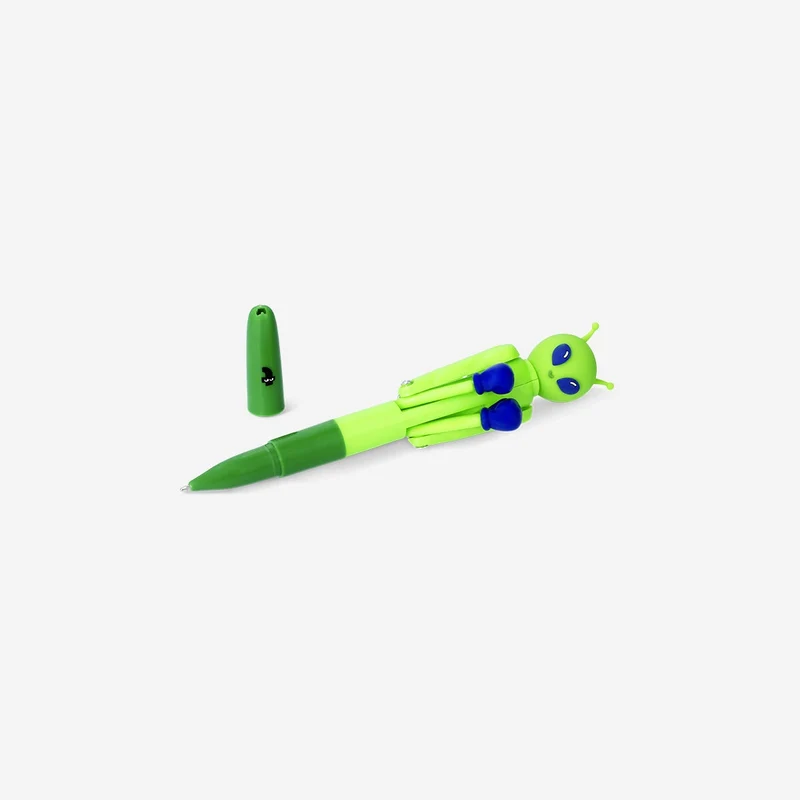 Green alien punching pen