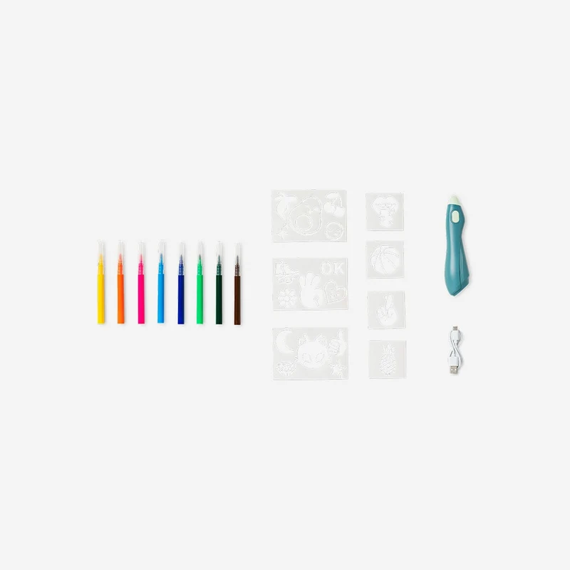 Electronic blowing pen for markers