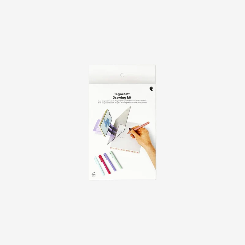 Drawing screen projection set