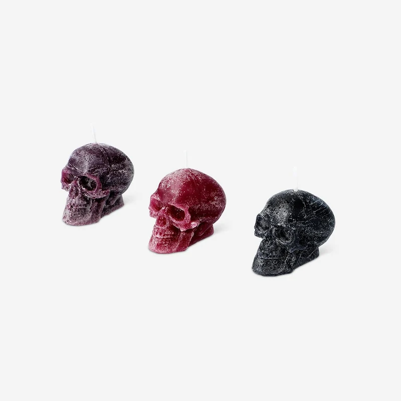 Tealight skull candles - 3 pcs