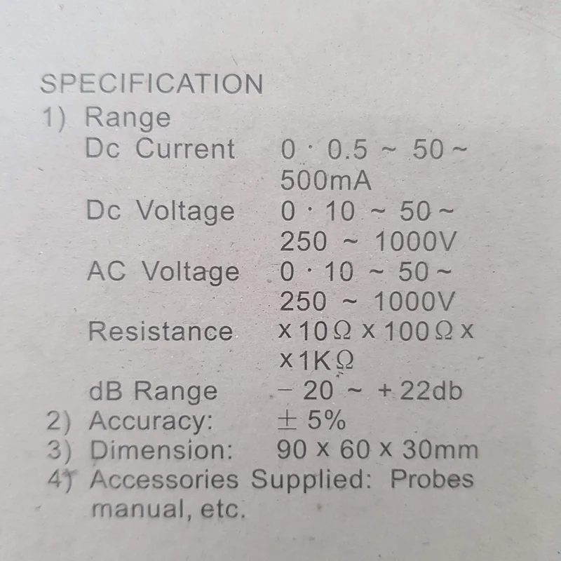 Tester analogico Ennebiservice
