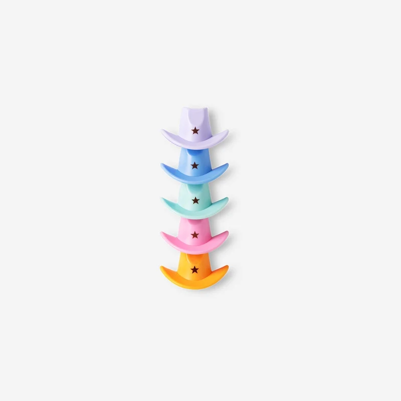 Stackable cowboy hat highlighters - 5 pcs