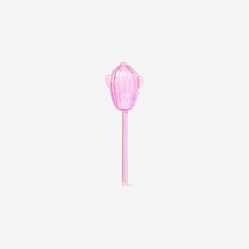 Pink cactus watering spike
