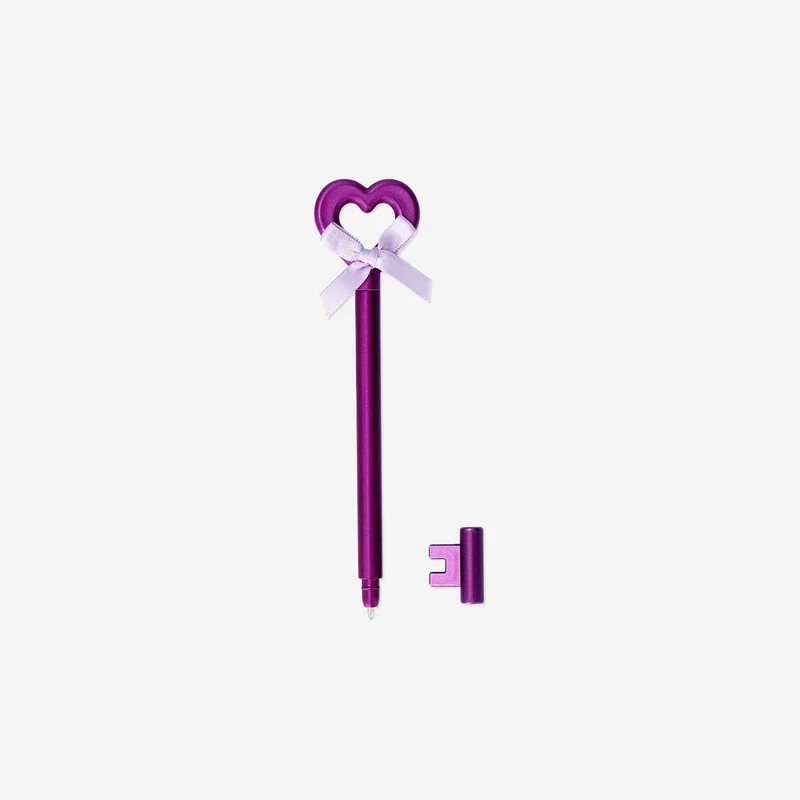 Heart key ballpoint pen - Black ink