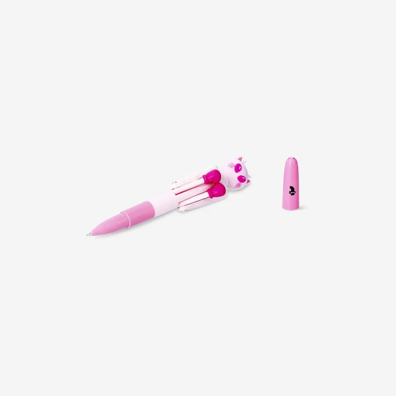 Pink alien punching pen