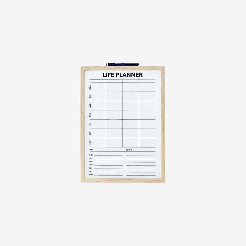 Planner board with marker