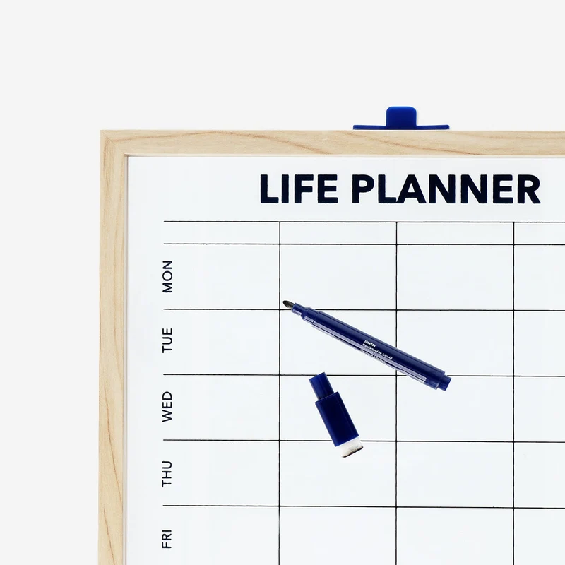 Planner board with marker