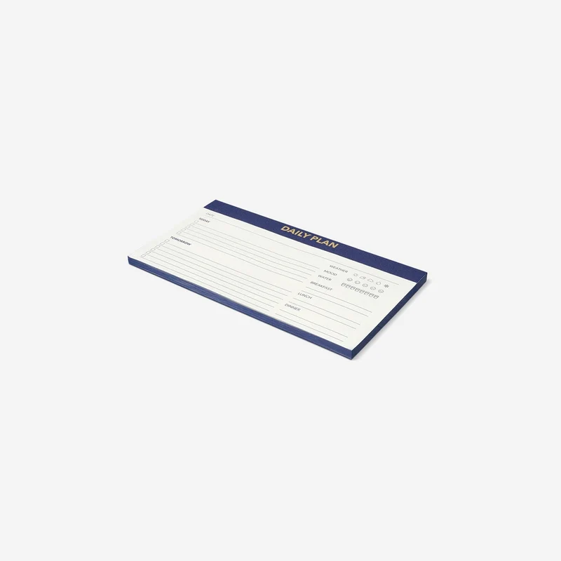 Daily planner pad for desk