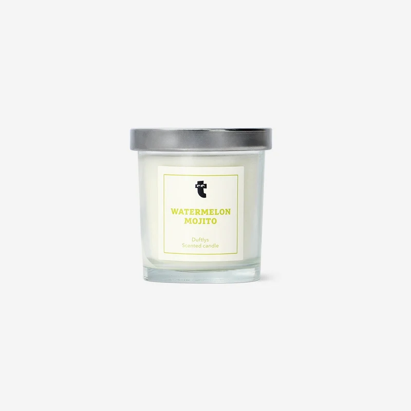 Scented candle with watermelon fragrance