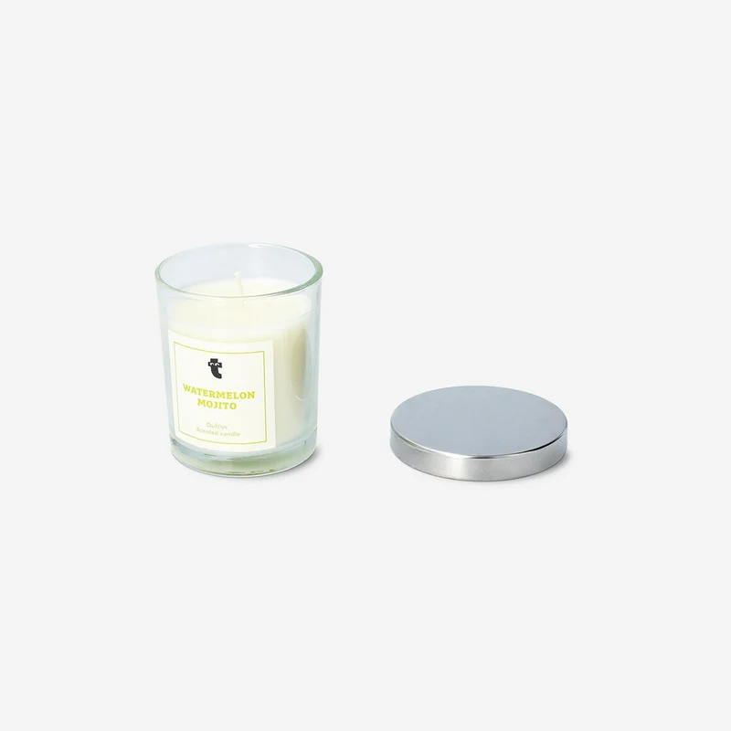 Scented candle with watermelon fragrance