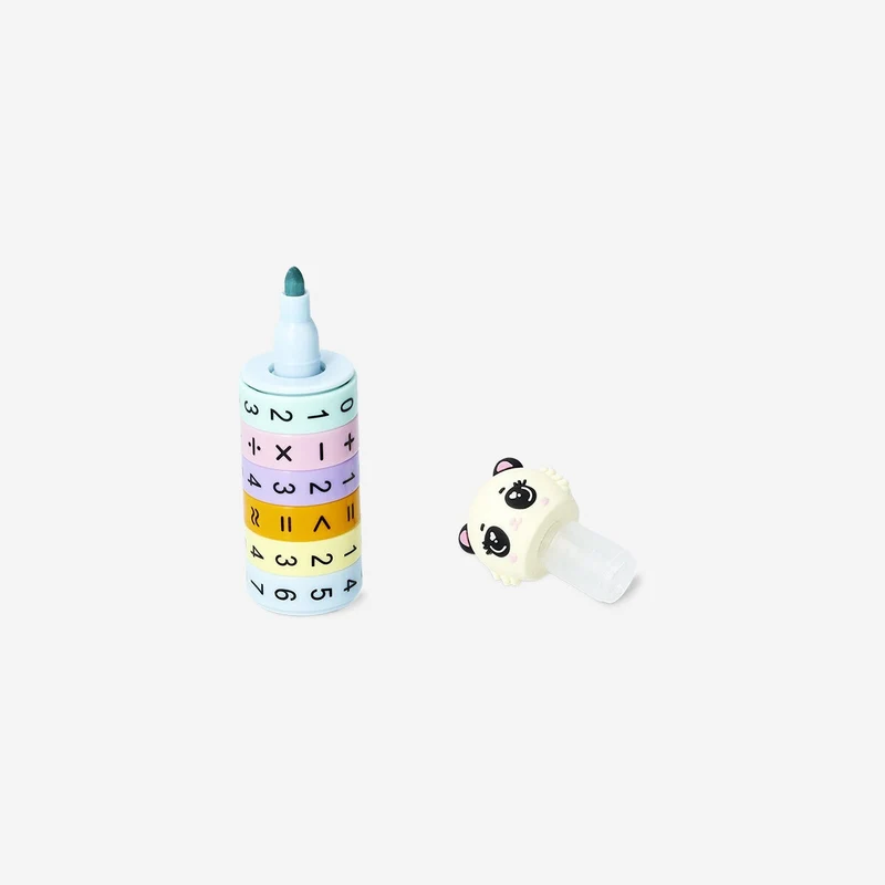 Arithmetic learning marker with panda