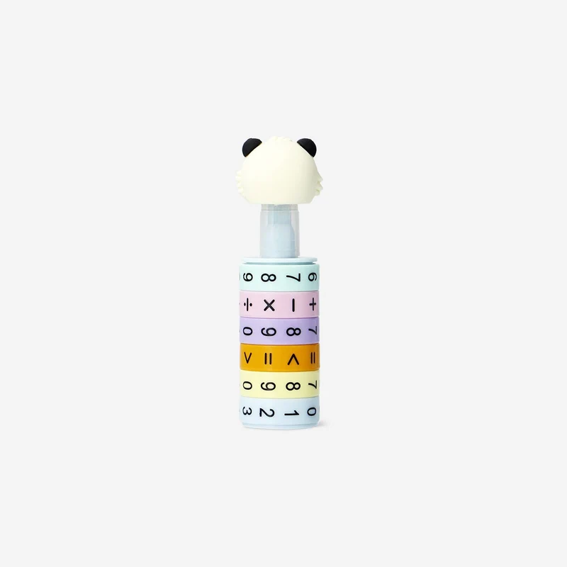 Arithmetic learning marker with panda