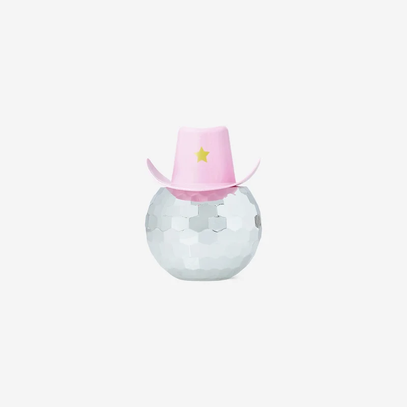 Disco cowboy hat vase - 11 cm