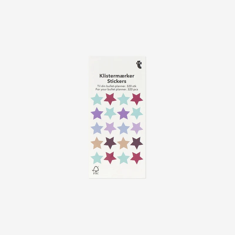 Star stickers for bullet planner - 320 pcs