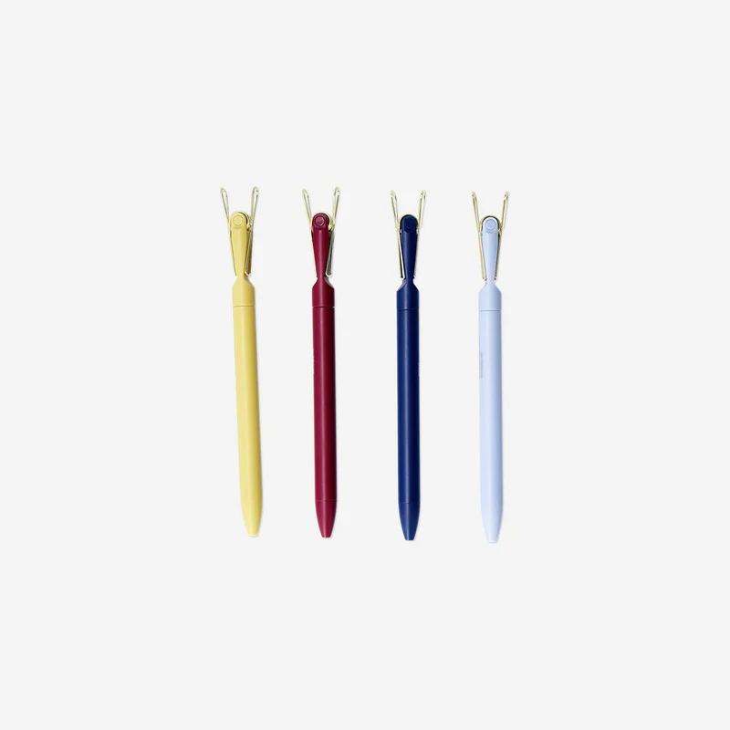 Ballpoint pens with clips - 4 pcs