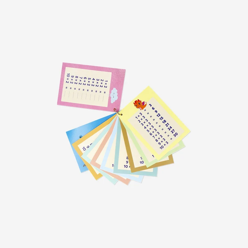 Time tables cards