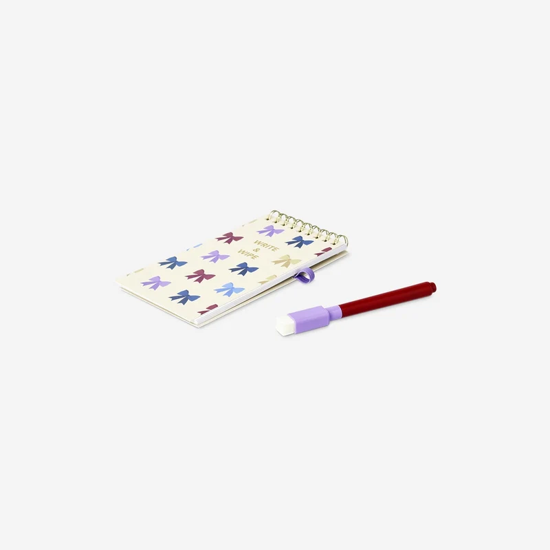 Reusable notebook with erasable marker