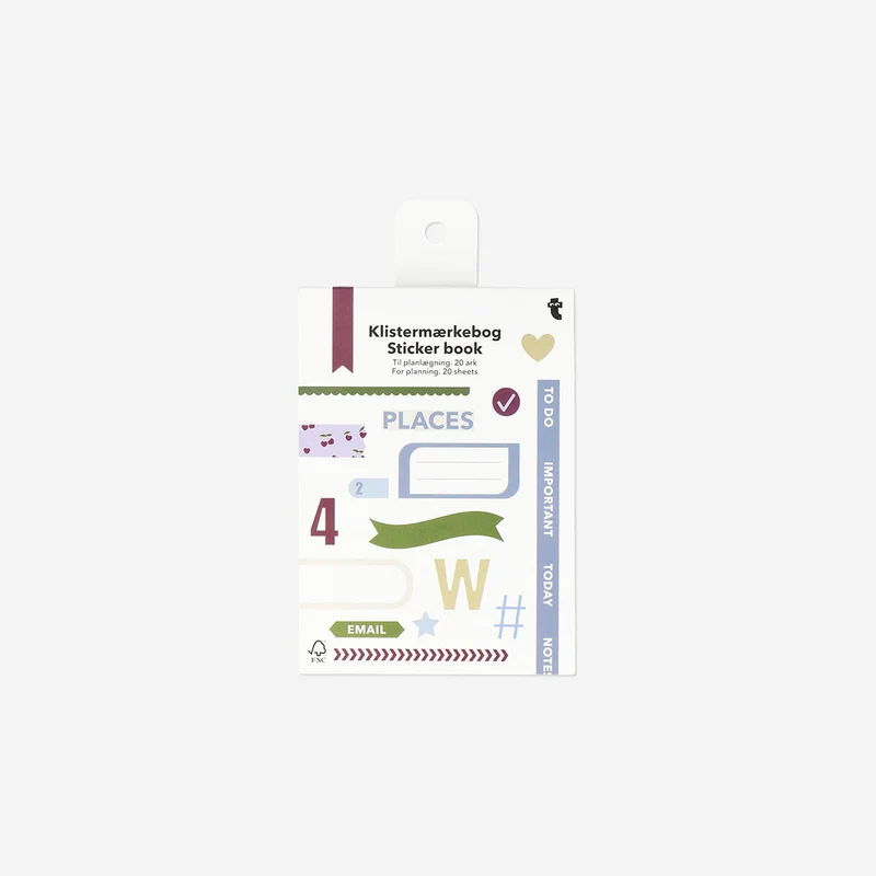 Sticker book for planning
