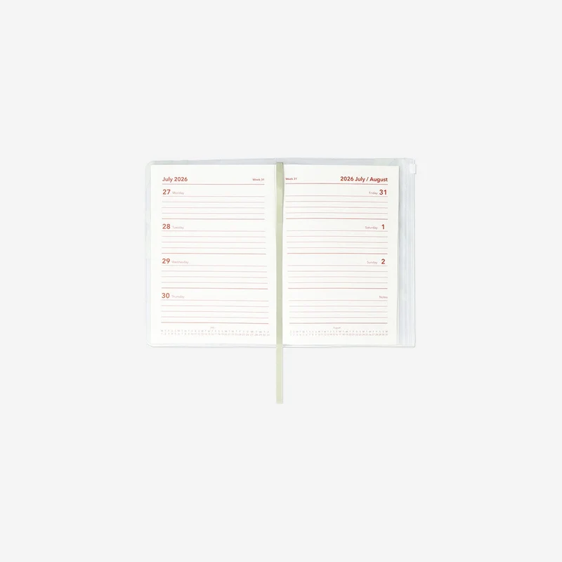 Cactus weekly study planner - English