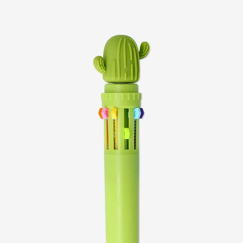 Cactus ballpoint pen - Multi coloured ink