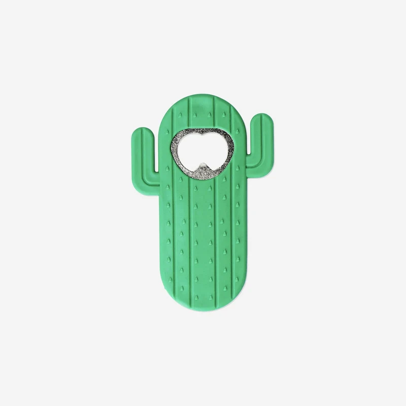 Green cactus bottle opener