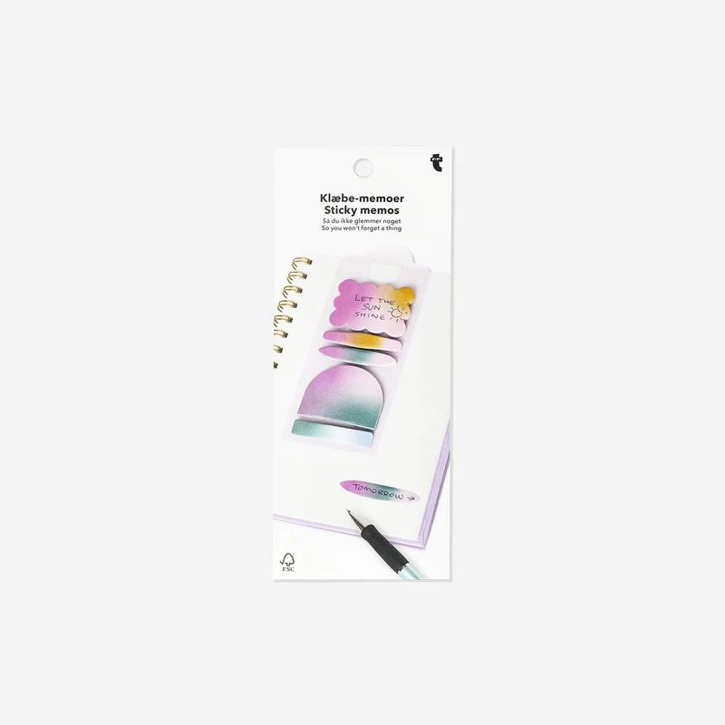 Gradient sticky memos