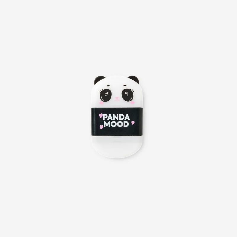 Panda eraser with pencil sharpener